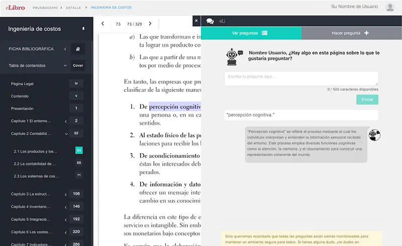 Ayuda-Lector del libro - eLi