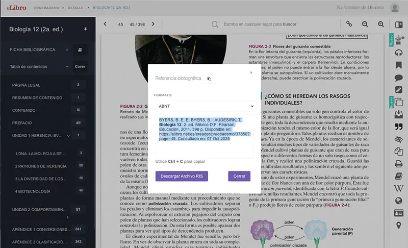 Ayuda-Lector del libro - Referencia Bibliográfica