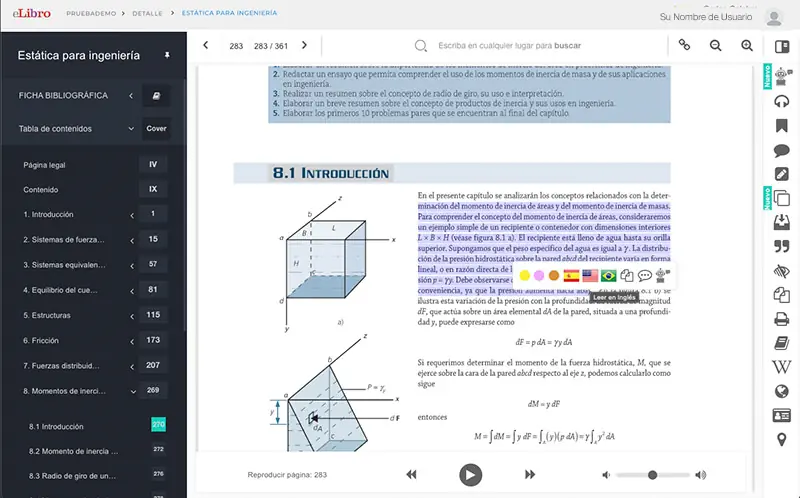 Ayuda-Lector del libro - Traductor por idiomas